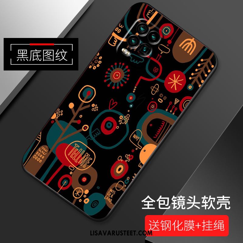 Xiaomi Mi 10 Lite Kuoret Ohut Suojaus Trendi Pesty Suede Kukkakuvio Osta