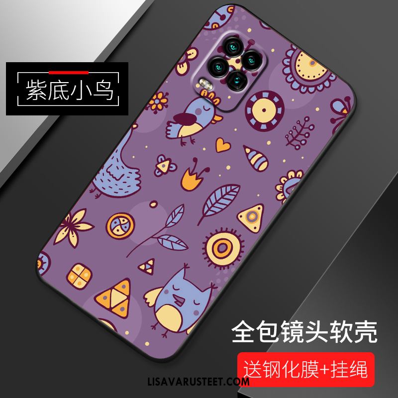 Xiaomi Mi 10 Lite Kuoret Ohut Suojaus Trendi Pesty Suede Kukkakuvio Osta