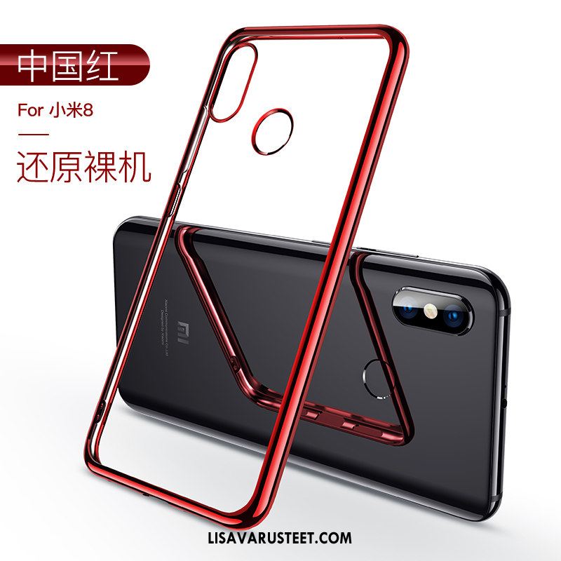 Xiaomi Mi 8 Kuoret All Inclusive Pieni Punainen Läpinäkyvä Pehmeä Neste Verkossa