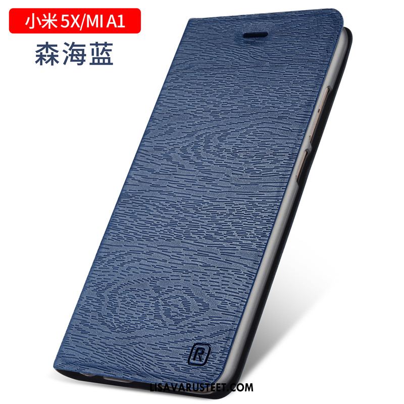 Xiaomi Mi A1 Kuoret Pieni Nahkakotelo Tummansininen Simpukka All Inclusive Osta