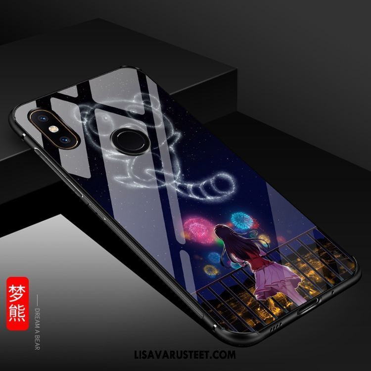 Xiaomi Mi A2 Kuoret Rengas Lasi Musta Sarjakuva Niitti Tarjous