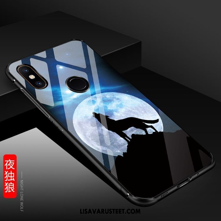 Xiaomi Mi A2 Kuoret Rengas Lasi Musta Sarjakuva Niitti Tarjous