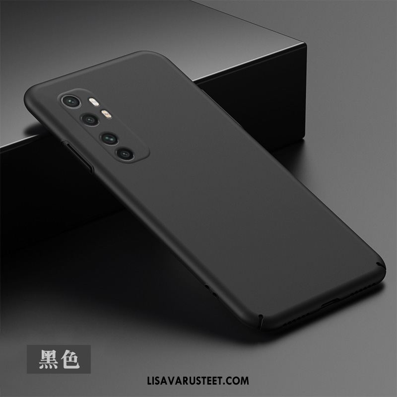 Xiaomi Mi Note 10 Lite Kuoret All Inclusive Pieni Kulta Pesty Suede Musta Halpa