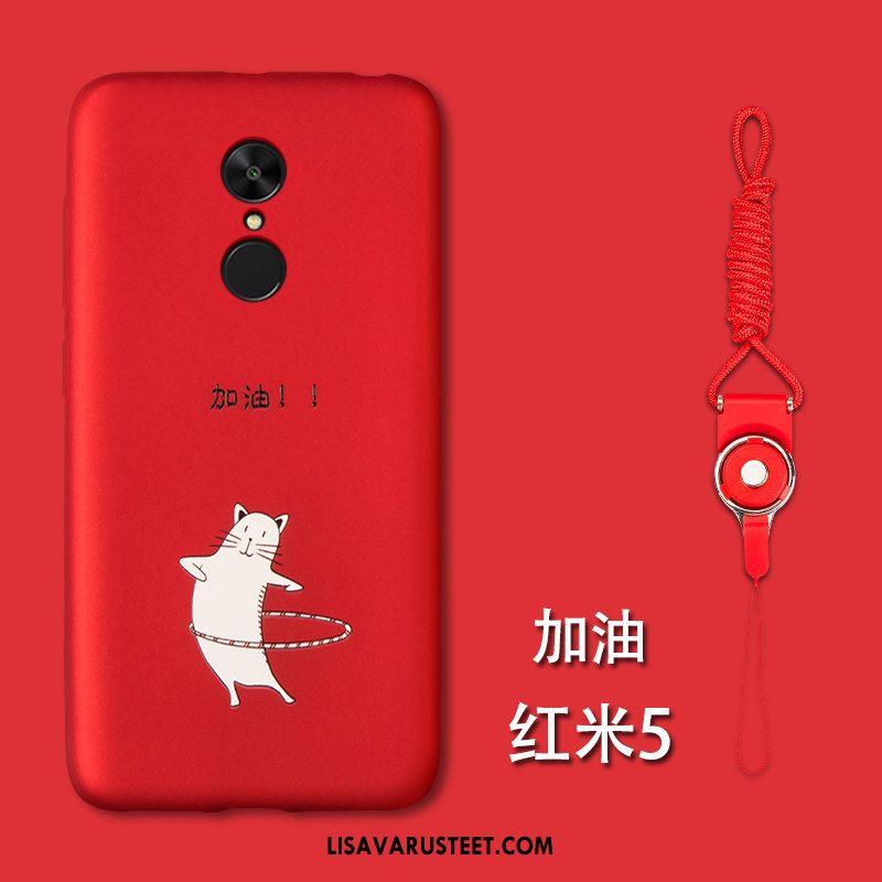 Xiaomi Redmi 5 Kuoret Kotelo Punainen Murtumaton Pehmeä Neste All Inclusive Halpa