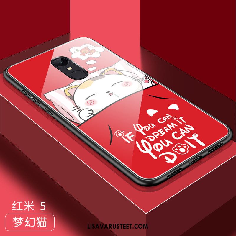 Xiaomi Redmi 5 Kuoret Näytönsuojus Puhelimen Punainen Trendi Kotelo Kuori Verkossa