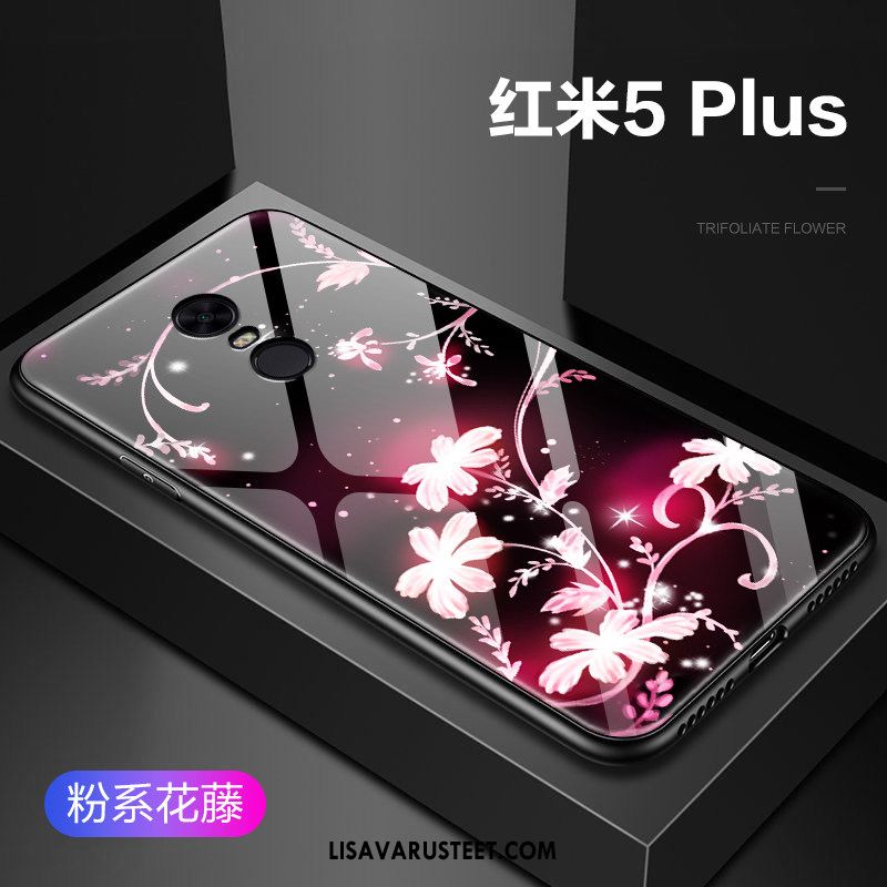 Xiaomi Redmi 5 Plus Kuoret Kova Murtumaton Punainen Trendi Lasi Kuori Osta