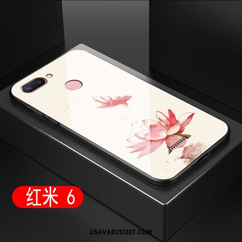 Xiaomi Redmi 6 Kuoret All Inclusive Punainen Pehmeä Neste Taide Silikoni Kuori Myynti