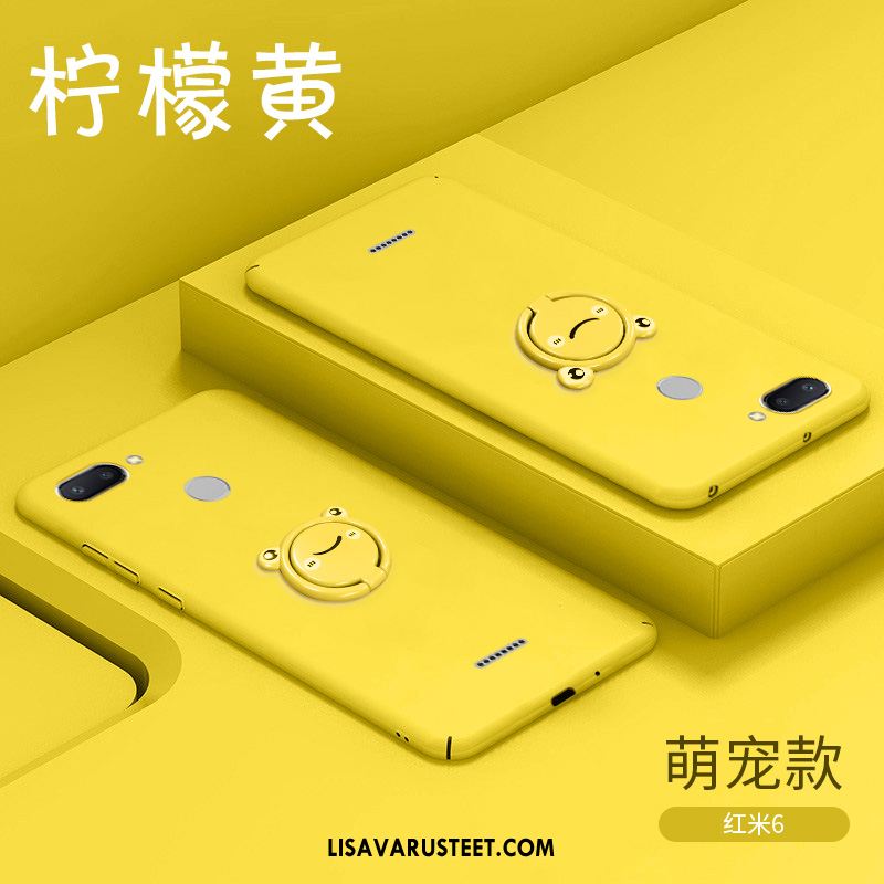 Xiaomi Redmi 6 Kuoret Suojaus Sarjakuva Ultra Keltainen Murtumaton Verkossa