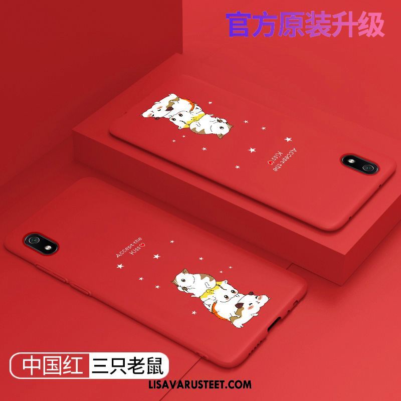 Xiaomi Redmi 7a Kuoret Punainen Silikoni Tila Puhelimen Kevyt Verkossa