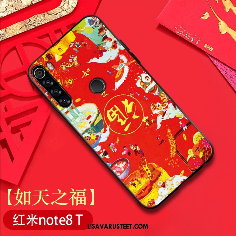 Xiaomi Redmi Note 8t Kuoret Ohut Suojaus Murtumaton Punainen Kuori Verkossa