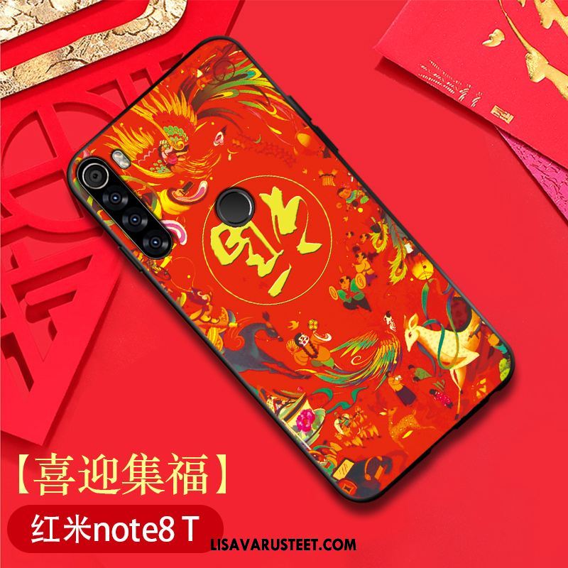 Xiaomi Redmi Note 8t Kuoret Ohut Suojaus Murtumaton Punainen Kuori Verkossa