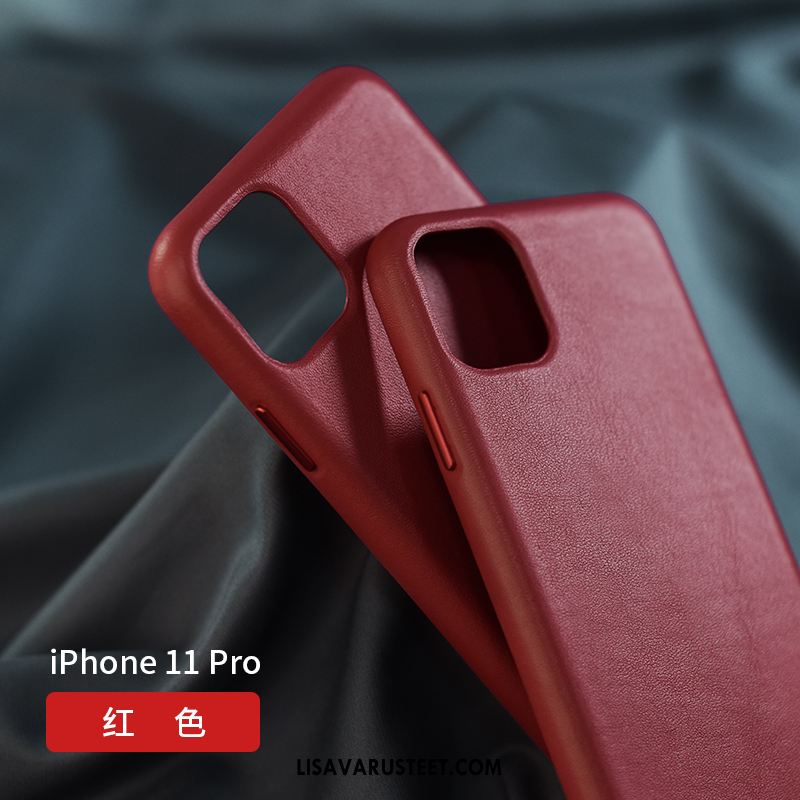 iPhone 11 Pro Kuoret Nahkakotelo All Inclusive Murtumaton Aito Nahka Tide-brändi Myynti