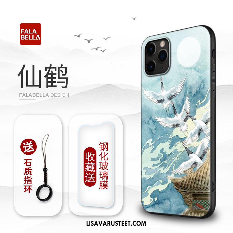 iPhone 11 Pro Max Kuoret Luova Kohokuviointi Kiinalainen Tyyli Persoonallisuus Murtumaton Kuori Osta