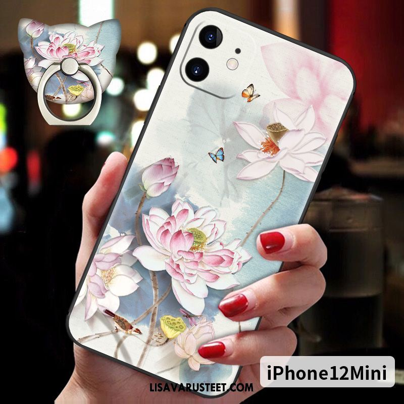 iPhone 12 Mini Kuoret Silikoni Murtumaton Ripustettavat Koristeet Kiinalainen Tyyli Kuori Tarjous