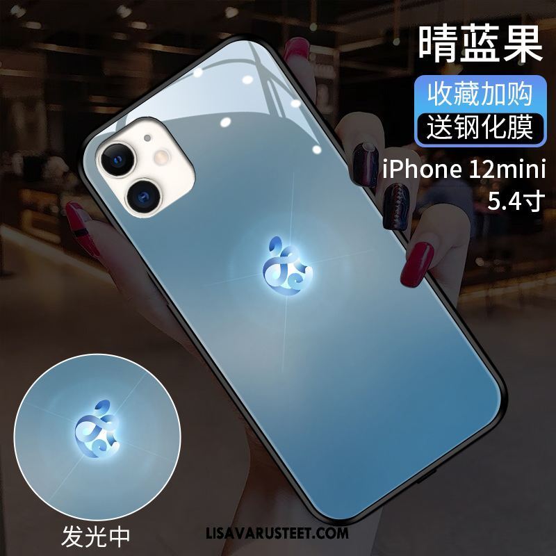 iPhone 12 Mini Kuoret Sininen Lasi All Inclusive Kaltevuus Suojaus Osta