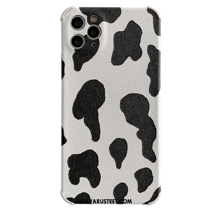 iPhone 12 Pro Max Kuoret Musta Kotelo Kukkakuvio Lehmä Suojaus Kuori Netistä