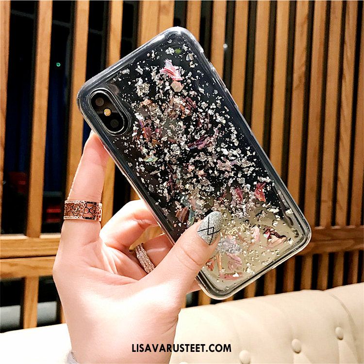 iPhone X Kuoret Läpinäkyvä Silikoni Uusi Kulta Kuori Halpa