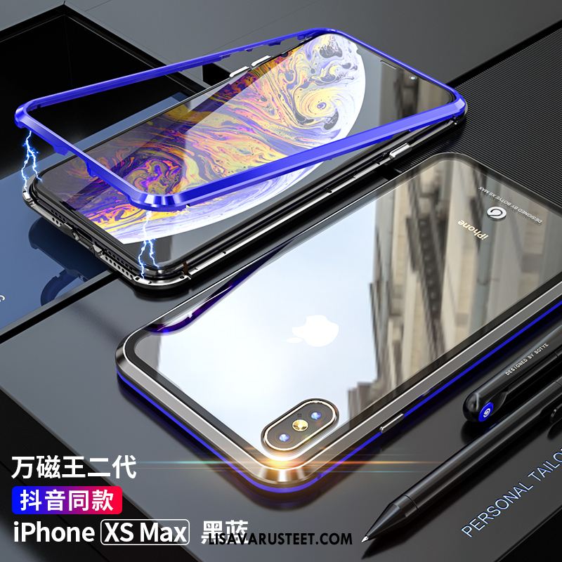 iPhone Xs Max Kuoret Läpinäkyvä Murtumaton Violetti Tide-brändi Uusi Netistä