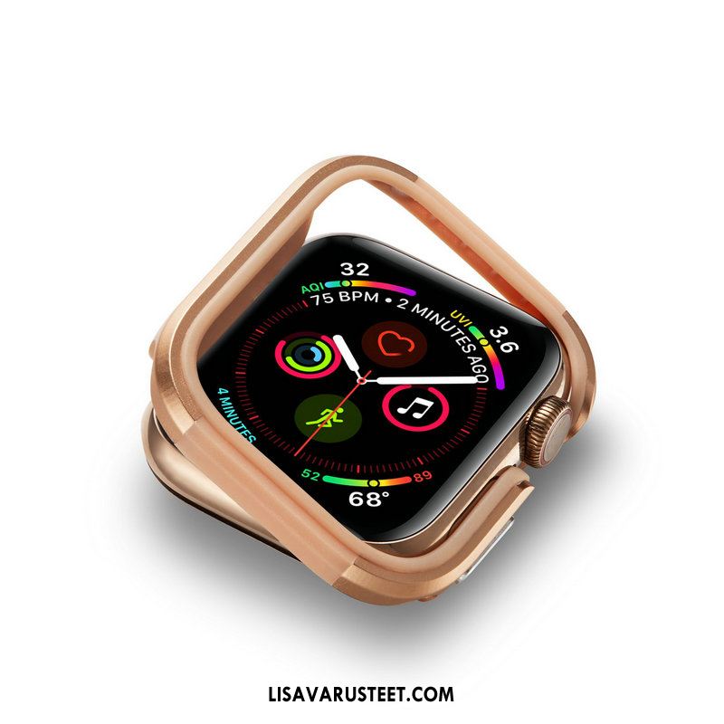 Apple Watch Series 4 Kuoret Suojaus Murtumaton Kulta Kuori Metalli Halpa