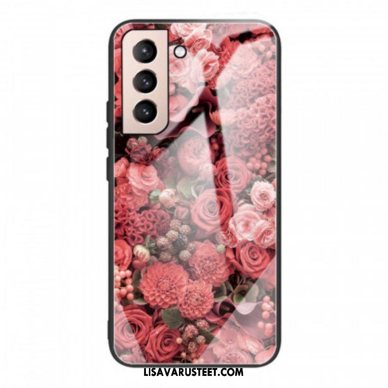 Case Samsung Galaxy S22 5G Rose Flowers Karkaistu Lasi