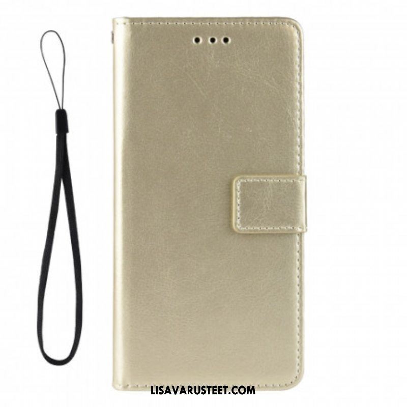 Flip Case Samsung Galaxy Z Fold 3 5G Näyttävä Keinonahka