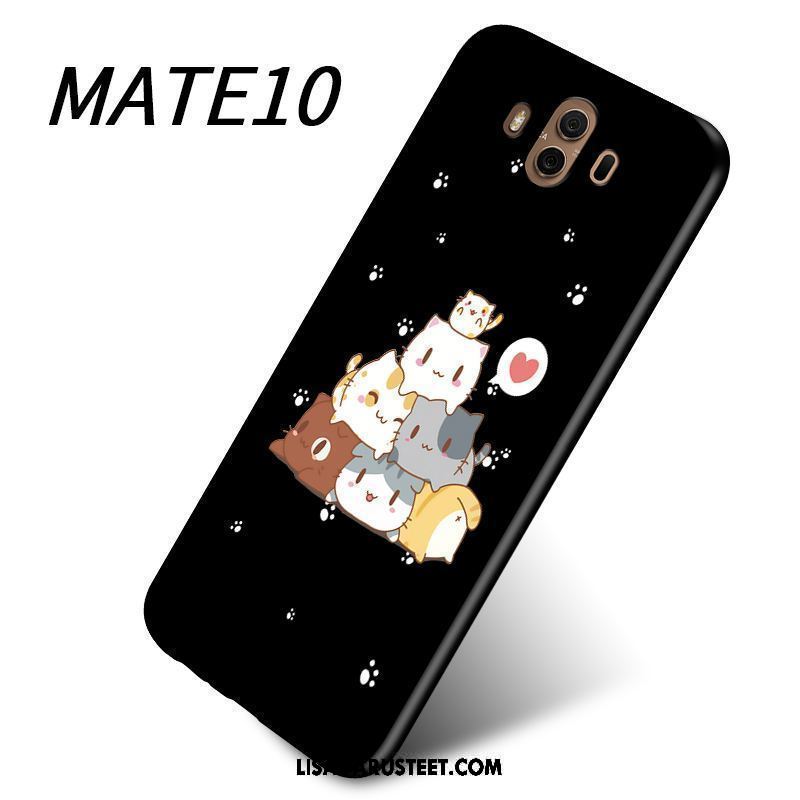 Huawei Mate 10 Kuoret Puhelimen Sarjakuva Musta Kuori Halvat