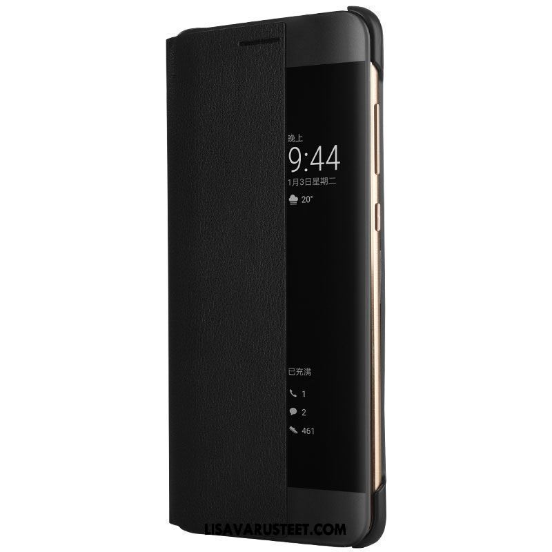 Huawei Mate 10 Pro Kuoret Nahkakotelo Musta Puhelimen Kuori Simpukka Osta