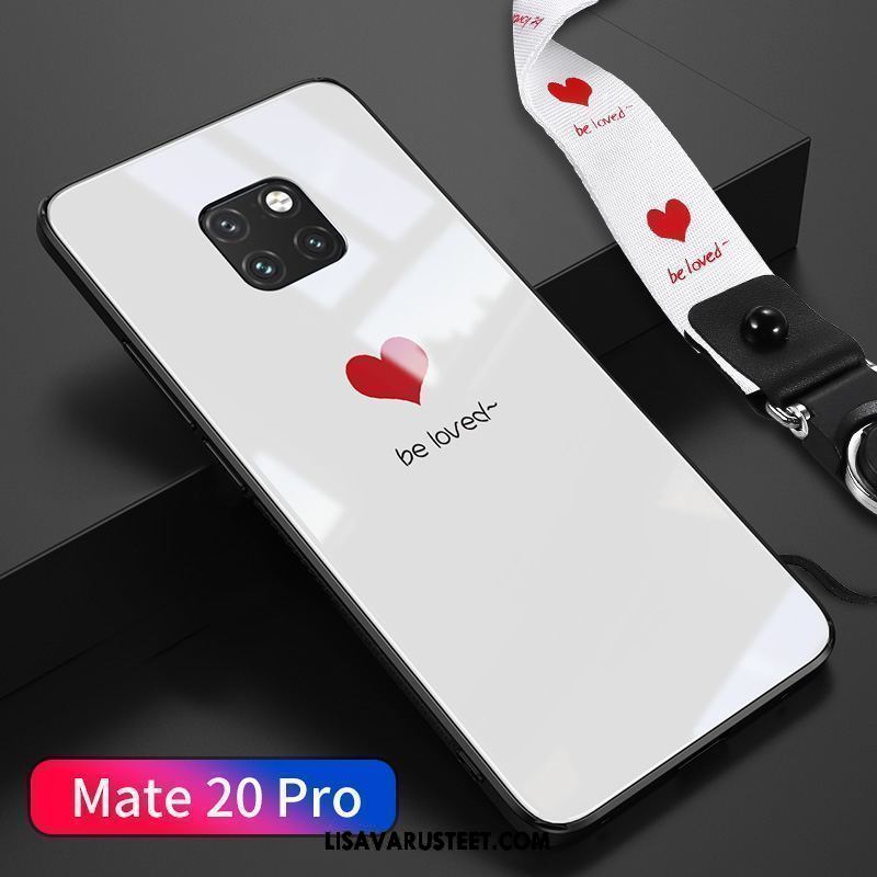 Huawei Mate 20 Pro Kuoret Kotelo Rakastunut Ripustettavat Koristeet Yksinkertainen Valkoinen Osta