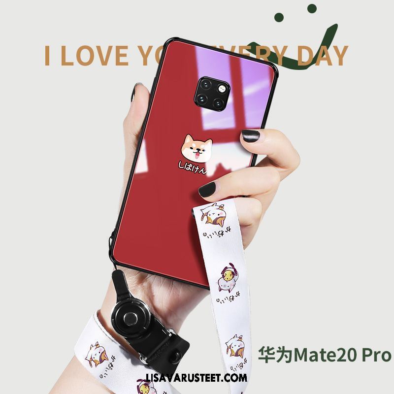 Huawei Mate 20 Pro Kuoret Punainen Kuori Lasi Puhelimen Koira Osta