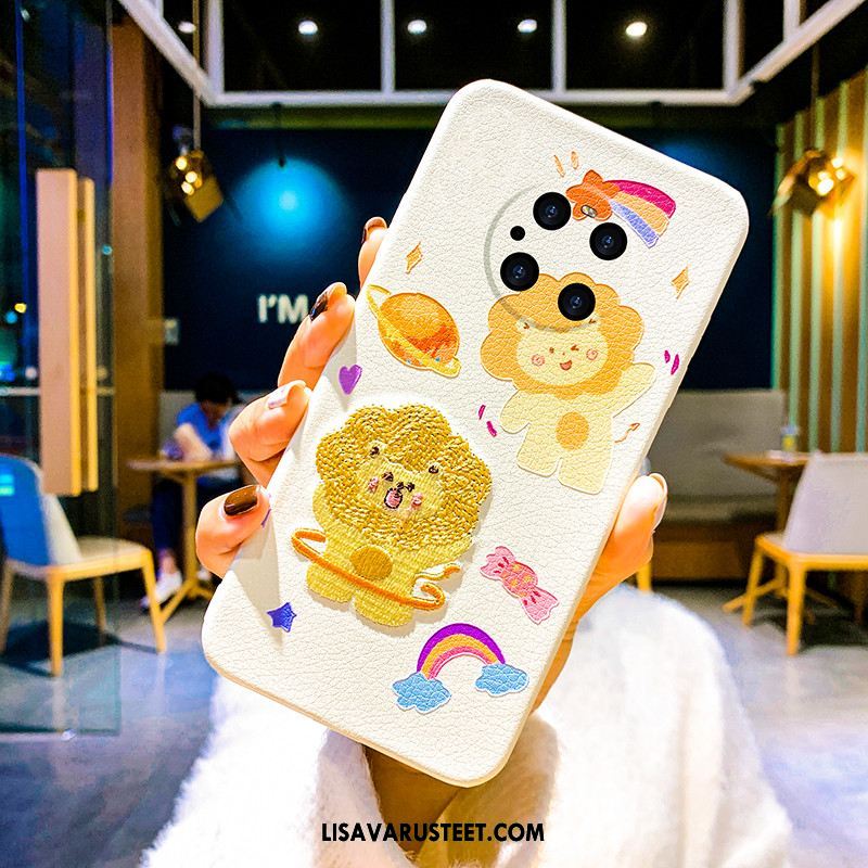 Huawei Mate 40 Pro Kuoret Puhelimen Sarjakuva Keltainen Suojaus Leijona Tarjous