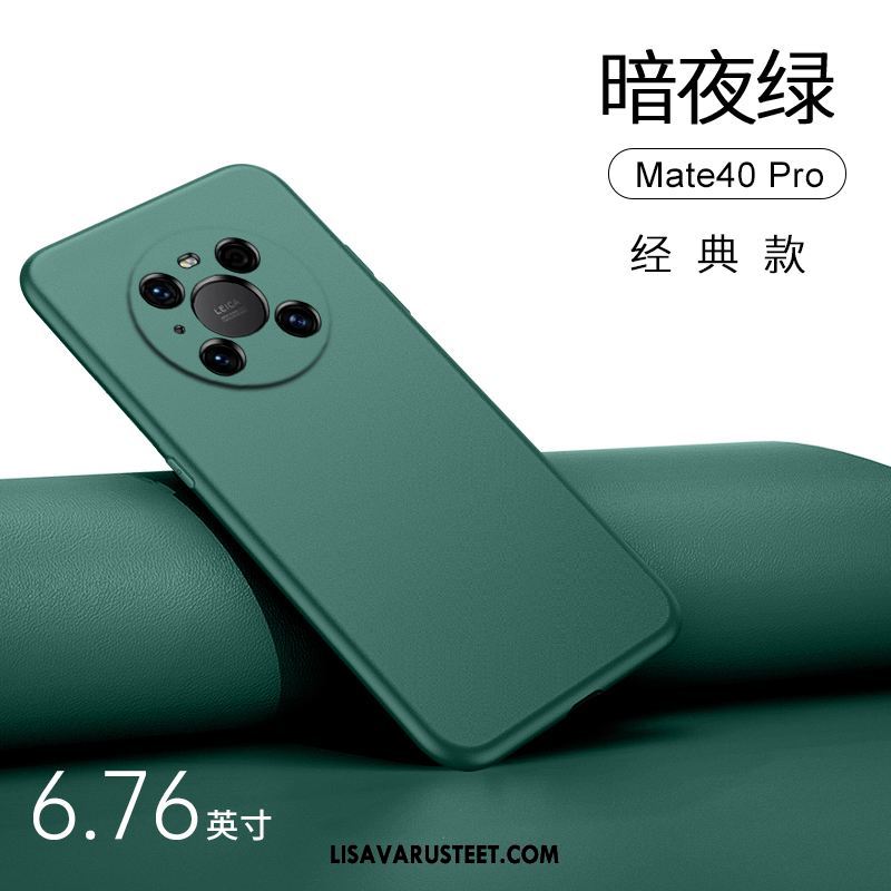 Huawei Mate 40 Pro Kuoret Yksinkertainen Silikoni Murtumaton Pesty Suede Kuori Verkossa