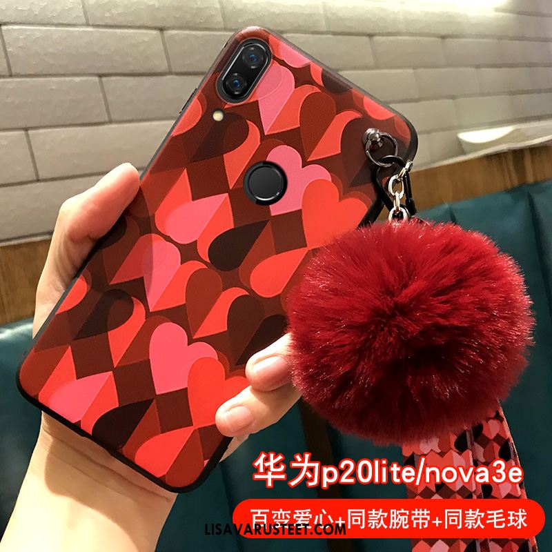 Huawei Nova 3e Kuoret Puhelimen Kuori Pieni Uhkea Net Red Halpa