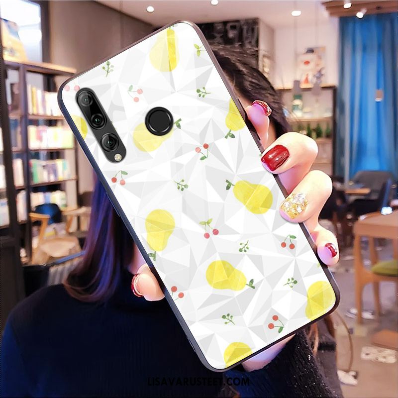 Huawei P Smart+ 2019 Kuoret Kuori Puhelimen Silikoni Keltainen Kukkakuvio Halvat