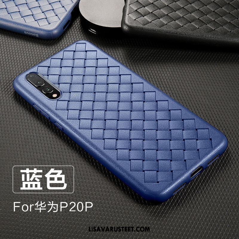Huawei P20 Pro Kuoret Kukkakuvio Ohut Kotelo All Inclusive Sininen Verkossa