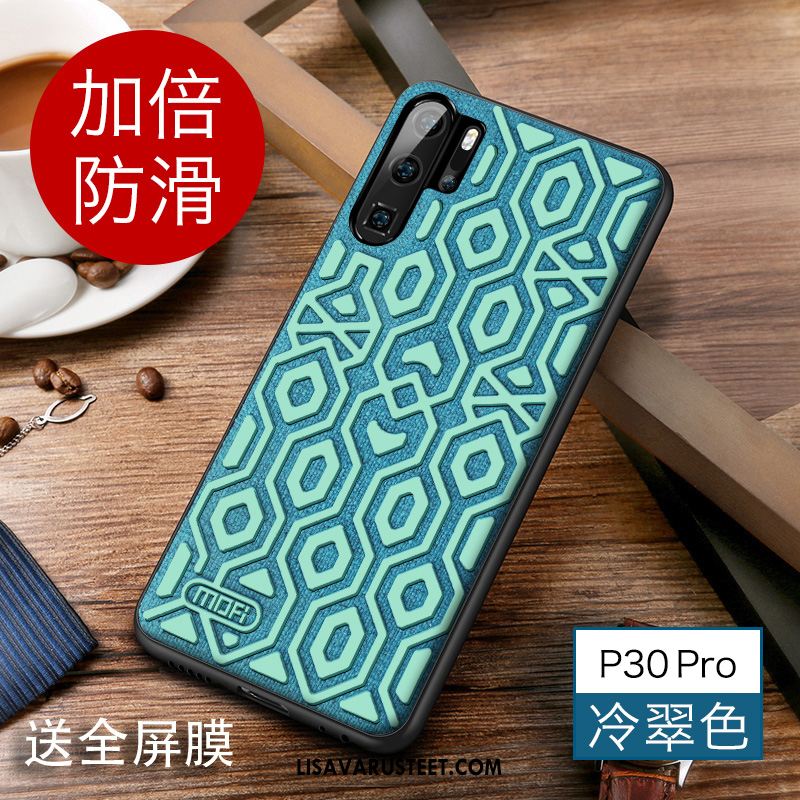 Huawei P30 Pro Kuoret Pesty Suede All Inclusive Puhelimen Pehmeä Neste Silikoni Osta