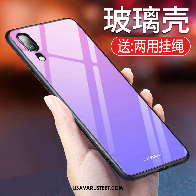 Huawei Y6 2019 Kuoret Violetti Puhelimen Peili Kaltevuus Takakansi Verkossa