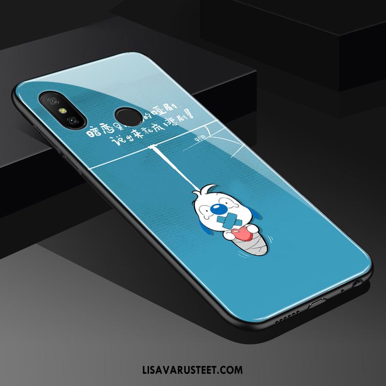 Redmi Note 6 Pro Kuoret Kuori Sininen Sarjakuva Hauska Rakastunut Osta