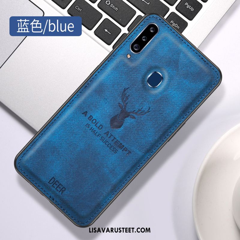 Samsung Galaxy A20s Kuoret Sininen Puhelimen Ultra Luova Pehmeä Neste Halvat