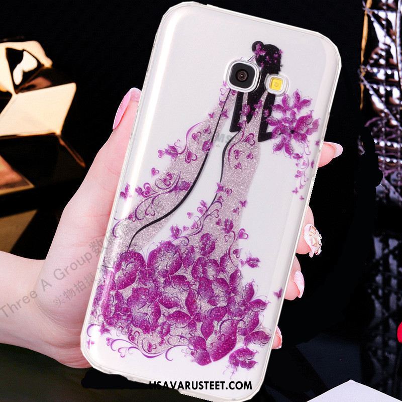Samsung Galaxy A5 2017 Kuoret Silikoni Puhelimen Sarjakuva Violetti Kuori Verkossa