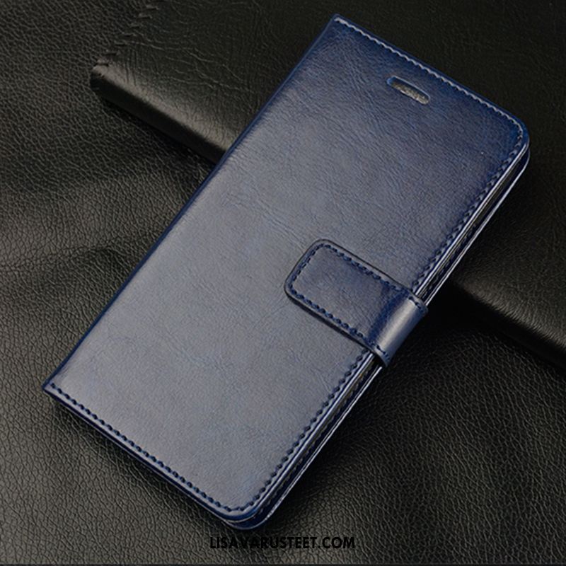 Samsung Galaxy A50 Kuoret Murtumaton Nahkakotelo Tummansininen Tähti Kuori Osta