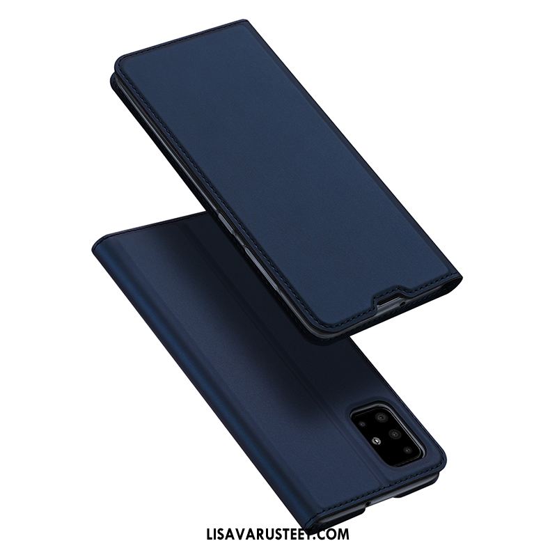 Samsung Galaxy A51 Kuoret Nahkakotelo Sininen Uusi Puhelimen Murtumaton Osta