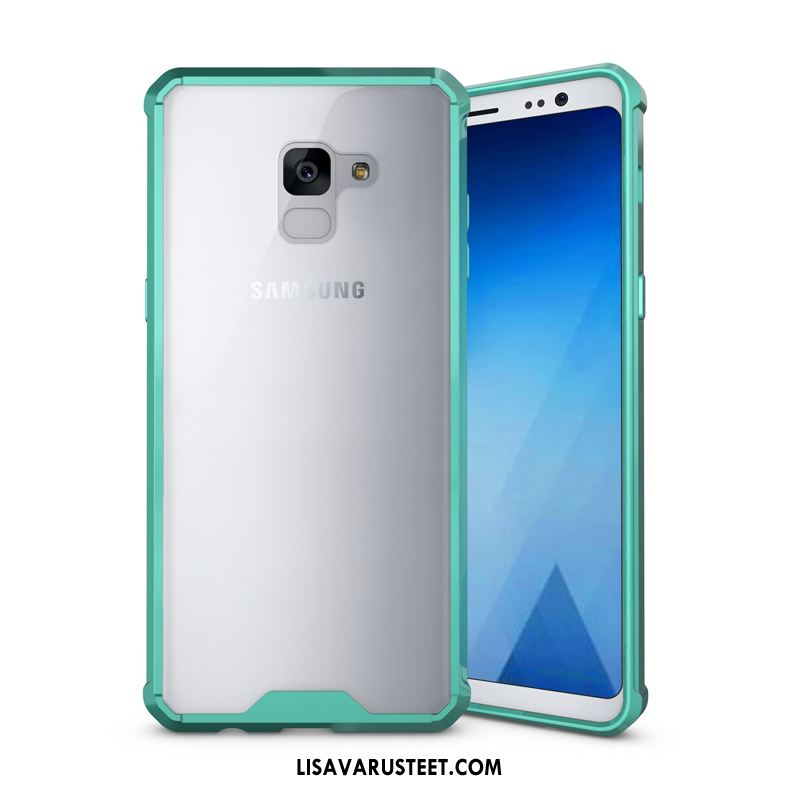 Samsung Galaxy A8 2018 Kuoret Läpinäkyvä Puhelimen Vihreä Kotelo All Inclusive Halvat