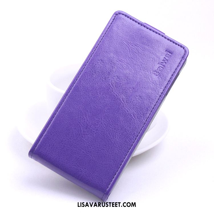 Samsung Galaxy A8 Kuoret Suojaus Murtumaton Kuori Violetti Nahkakotelo Myynti
