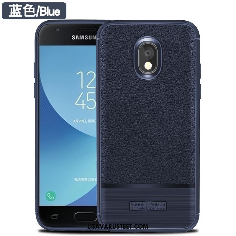 Samsung Galaxy J7 2017 Kuoret Kotelo Kukkakuvio Tähti Puhelimen Sininen Kuori Verkossa