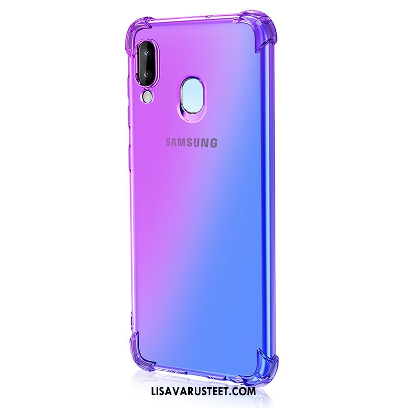 Samsung Galaxy M20 Kuoret Sininen Kaltevuus Puhelimen Kuori Kotelo Alennus