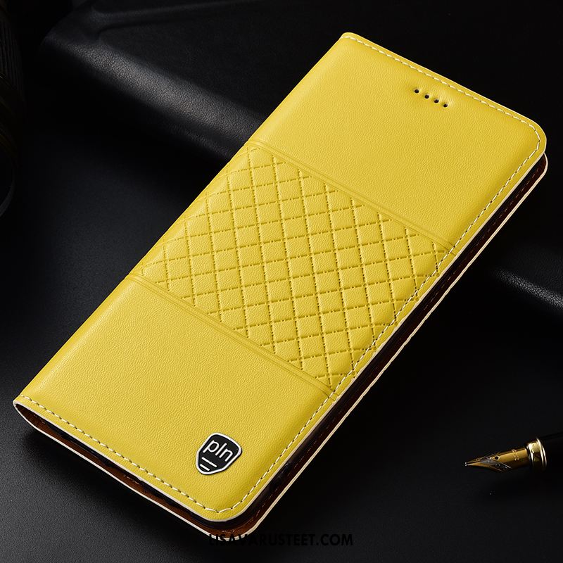 Samsung Galaxy Note 10+ Kuoret Nahkakotelo Murtumaton Keltainen Kuori All Inclusive Myynti