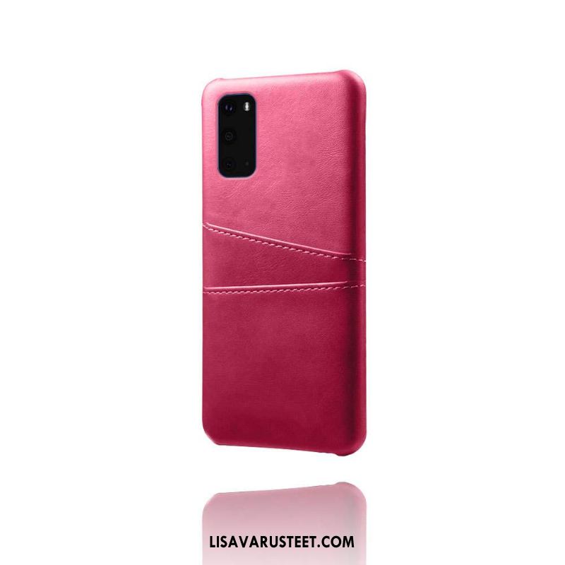 Samsung Galaxy S20 Kuoret Kortti Tähti Suojaus Kotelo Punainen Verkossa