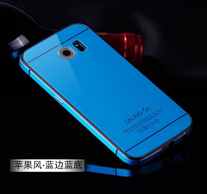 Samsung Galaxy S6 Kuoret Kotelo Kuori Metalli Tähti Sininen Halvat