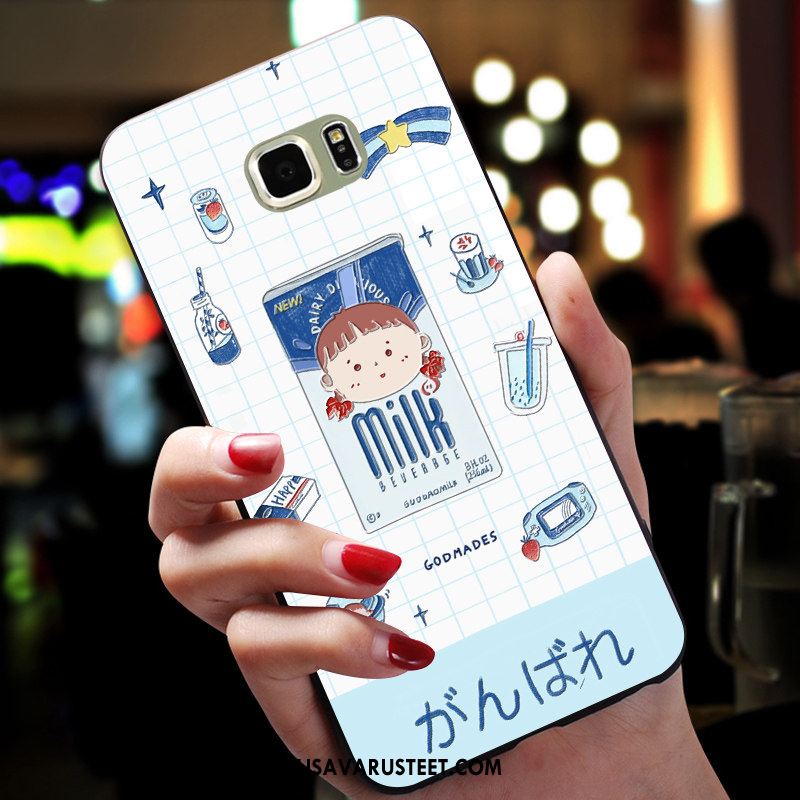 Samsung Galaxy S6 Kuoret Kotelo Sininen Silikoni Rakastunut Tuki Kuori Osta