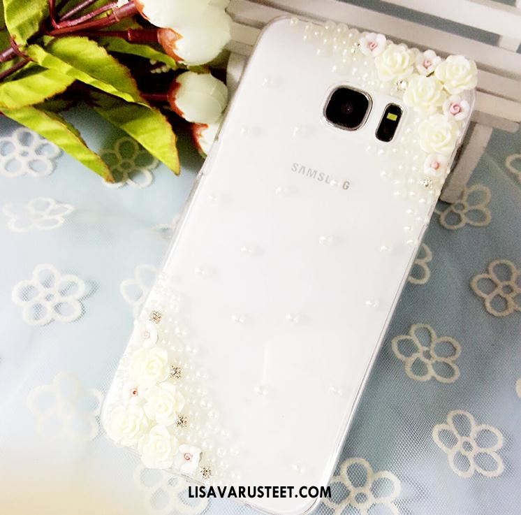 Samsung Galaxy S7 Edge Kuoret Suojaus Valkoinen Tähti Kova Kotelo Verkossa